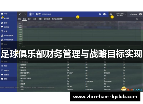 足球俱乐部财务管理与战略目标实现
